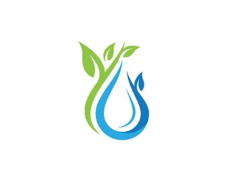 Water drop Logo Template 스톡 일러스트