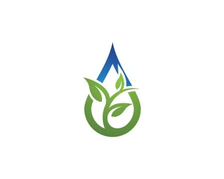 Water drop Logo Template イラスト素材
