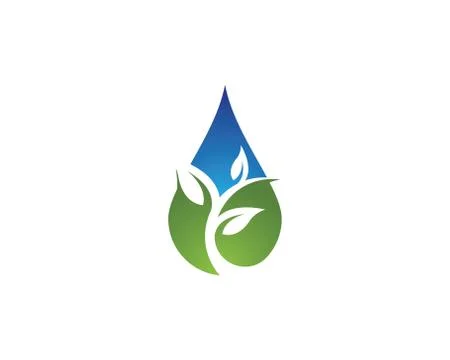 Water drop Logo Template イラスト素材