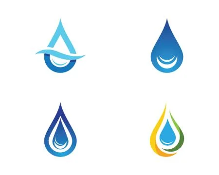 Water drop Logo Template 스톡 일러스트