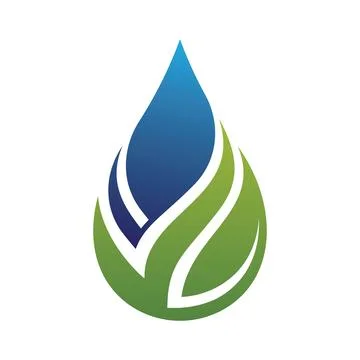 Water drop logo template 스톡 일러스트
