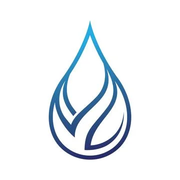 Water drop logo template Stock Illustration