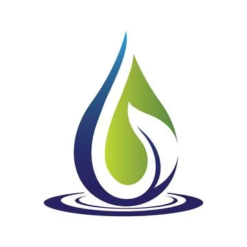 Water drop logo template Stock Illustration