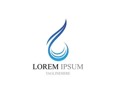 Water drop Logo Template vector Stockillustratie