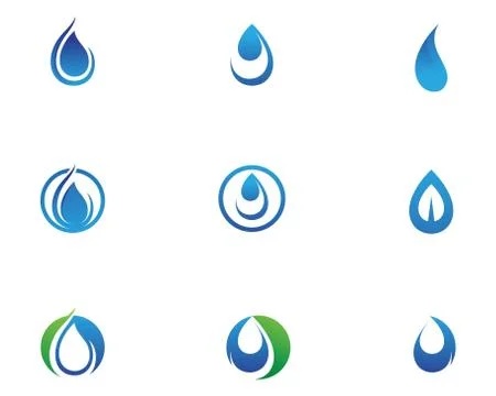 Water drop Logo Template vector Stockillustratie