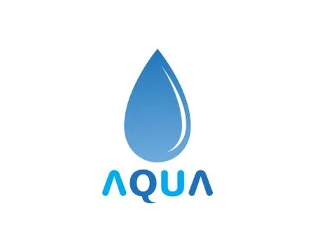 Water drop Logo Template vector Illustrazione stock