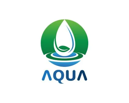 Water drop Logo Template vector Illustrazione stock