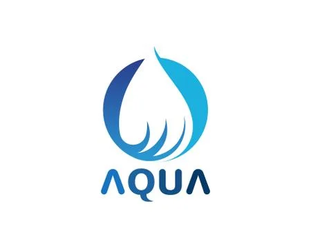 Water drop Logo Template vector 库存插图
