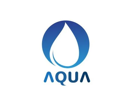 Water drop Logo Template vector Illustrazione stock