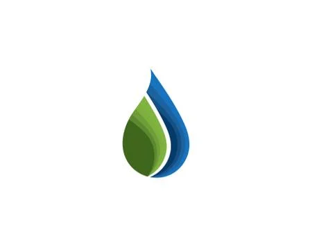 Water drop Logo Template vector 库存插图