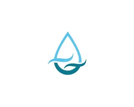 Water drop Logo Template vector 库存插图