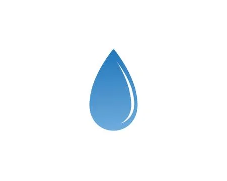 Water drop Logo Template vector 库存插图