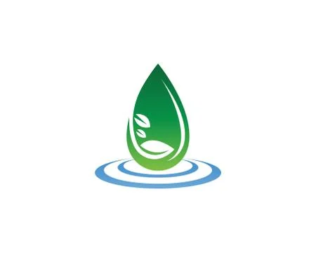 Water drop Logo Template vector イラスト素材