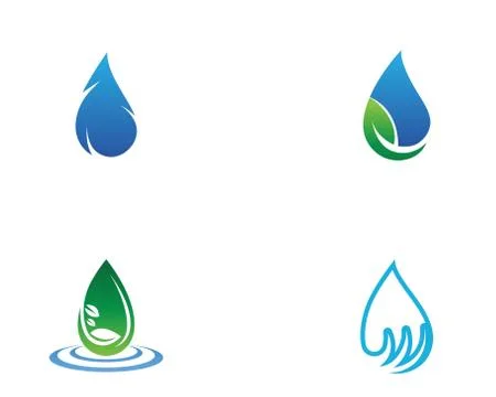 Water drop Logo Template vector イラスト素材