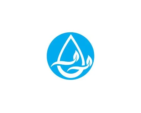 Water drop Logo Template vector Illustrazione stock