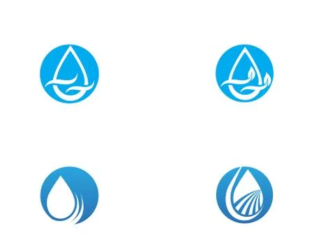Water drop Logo Template vector イラスト素材