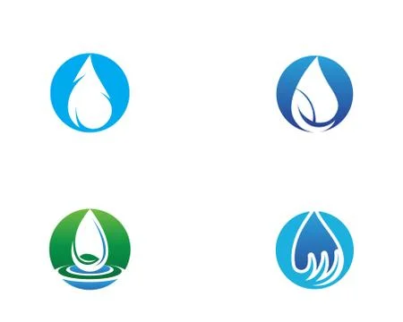Water drop Logo Template vector Stockillustratie