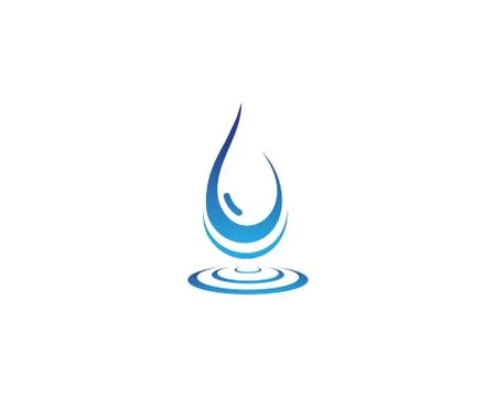 Water drop Logo Template vector Stockillustratie