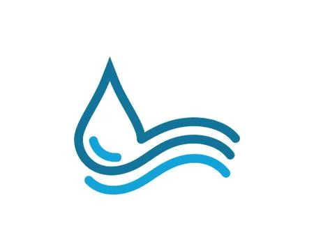 Water drop Logo Template vector Stockillustratie