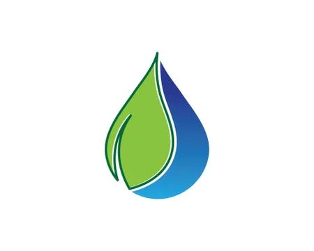 Water drop Logo Template vector illustration Illustrazione stock