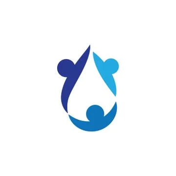 Water drop Logo Template vector 스톡 일러스트