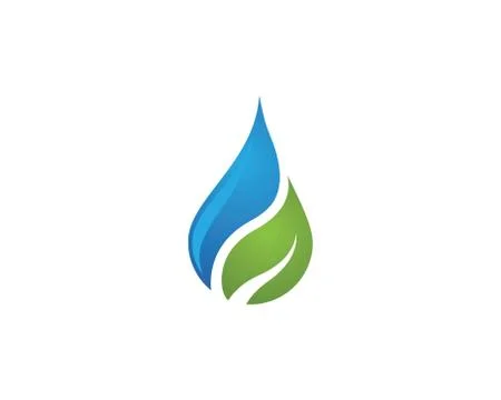 Water drop Logo Template vector Illustrazione stock