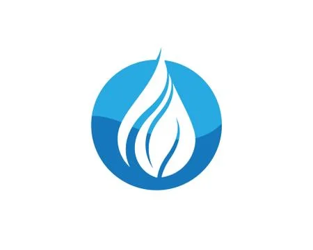 Water drop Logo Template vector 库存插图