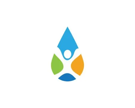 Water drop Logo Template vector 스톡 일러스트