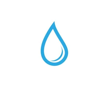 Water drop Logo Template vector Illustrazione stock