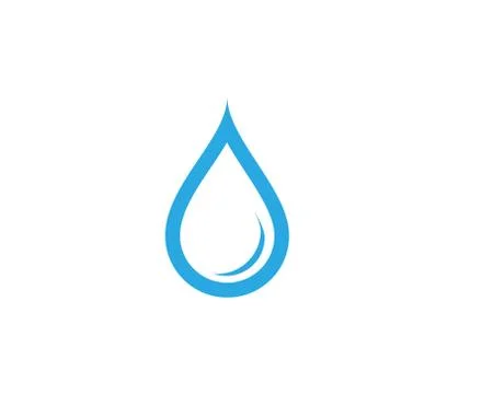 Water drop Logo Template vector Illustrazione stock