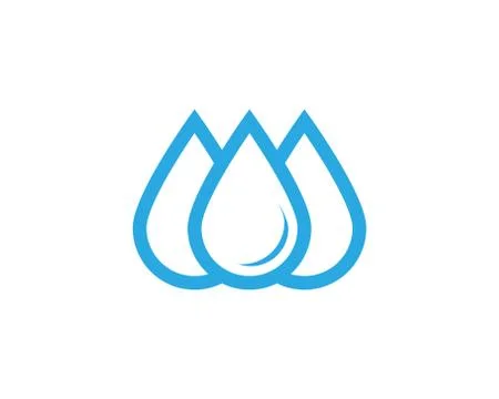 Water drop Logo Template vector Stockillustratie
