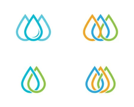 Water drop Logo Template vector 스톡 일러스트