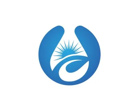 Water drop Logo Template vector 스톡 일러스트
