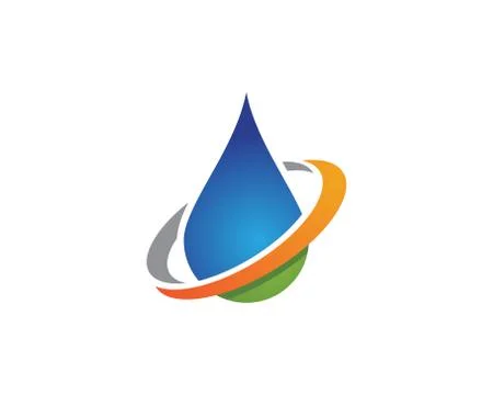 Water drop Logo Template vector illustration design 스톡 일러스트