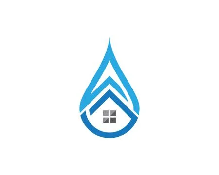 Water drop Logo Template vector illustration design 库存插图