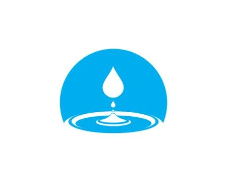 Water drop Logo Template vector illustration Illustrazione stock