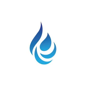 Water drop Logo Template vector Stockillustratie