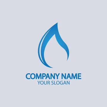 Water drop Logo Template vector イラスト素材