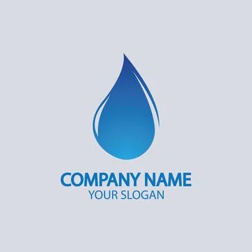 Water drop Logo Template vector 스톡 일러스트