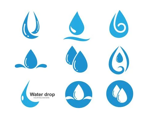 Water drop Logo Template vector illustration Stock Illustration