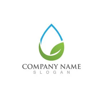 Water drop Logo Template vector Stockillustratie