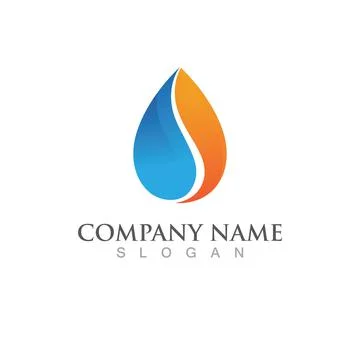 Water drop Logo Template vector 스톡 일러스트