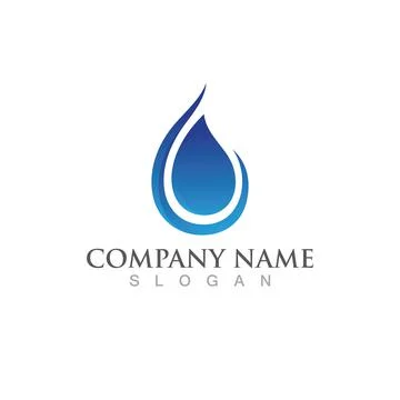 Water drop Logo Template vector イラスト素材