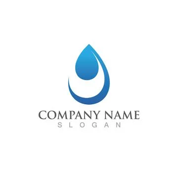 Water drop Logo Template vector Stockillustratie