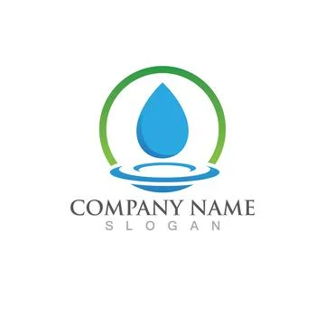 Water drop Logo Template vector 스톡 일러스트