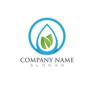 Water drop Logo Template vector Stockillustratie