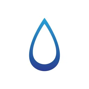 Water drop Logo Template vector 库存插图