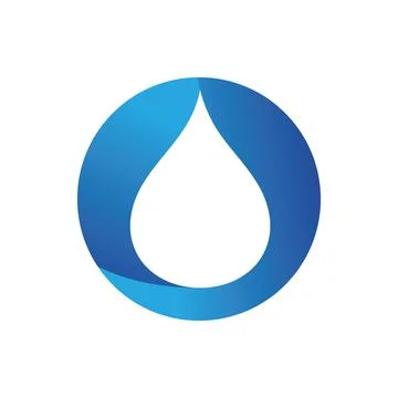 Water drop Logo Template vector 库存插图