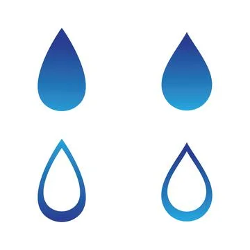 Water drop Logo Template vector 스톡 일러스트