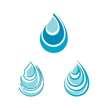 Water drop Logo Template vector イラスト素材